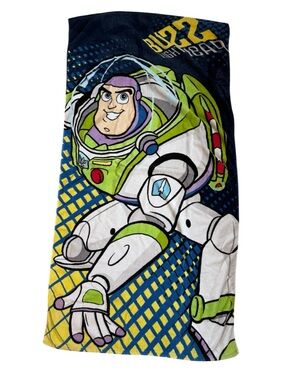 Vintage Disney Shopping Buzz Lightyear Beach Towel 30x60 Toy Story
